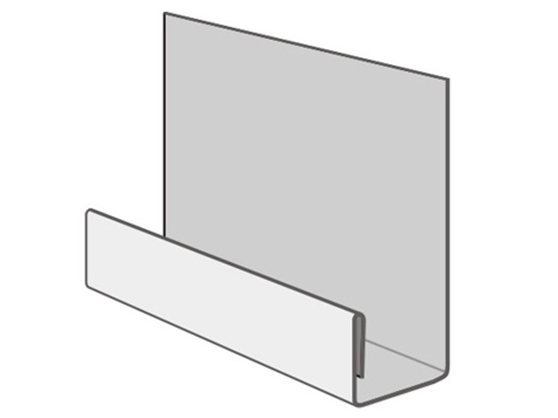 Стартовая планка металлическая (длина 2 м) для фасадных панелей Fineber