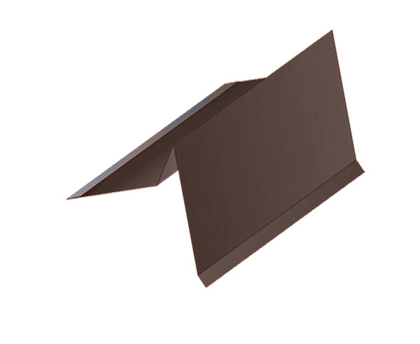 Торцевая планка для мягкой кровли Tegola темно-коричневый RR 32 (0,5 сталь) - 2 м