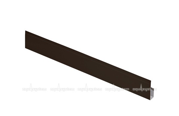 G-планка металлическая Гранд Лайн RR32 коричневая - 2 м