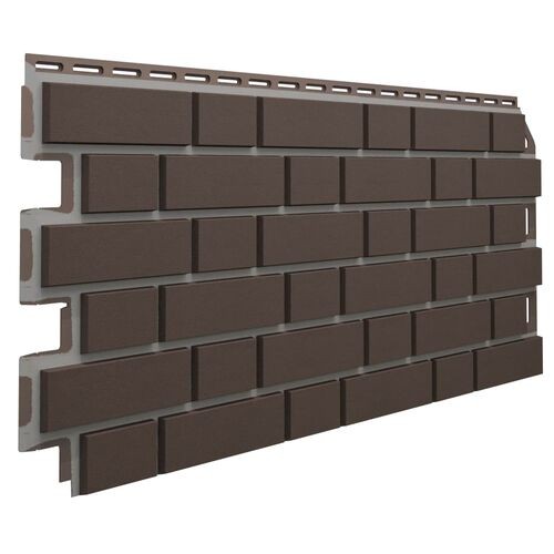 Фасадные панели (Цокольный Сайдинг) Технониколь Оптима Клинкер Темно-коричневый
