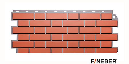 Фасадные панели (цокольный сайдинг) Fineber (файнбир) Кирпич клинкерный - Керамический