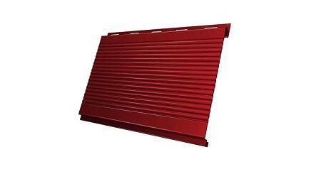 Металлический сайдинг (металлосайдинг) Grand Line Вертикаль 0,2 gofr 0,5 Satin с пленкой RAL 3011 коричнево-красный